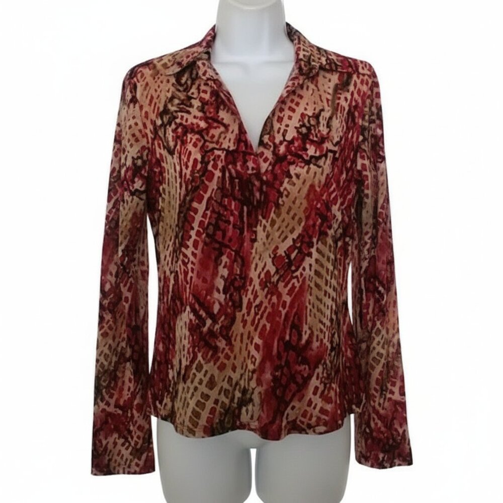 Creative Design Works Women's Casual Clubwear long sleeve top Size Medium